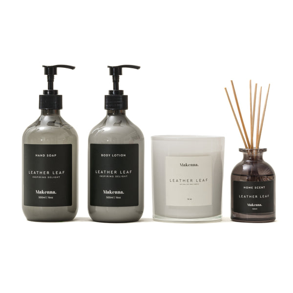 Hand Soap, Body Lotion, Soy Candle & Home Scent Set