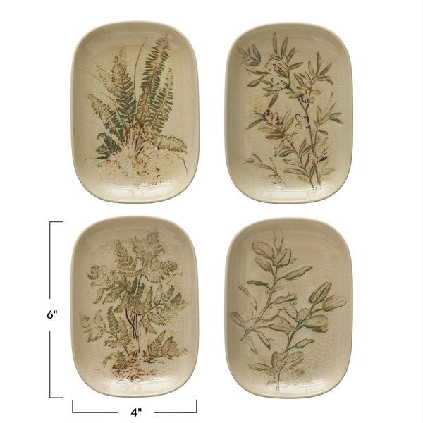 Botanical Stoneware Plate