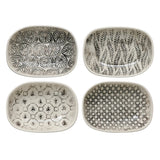 Hand-Stamped Stoneware Tray
